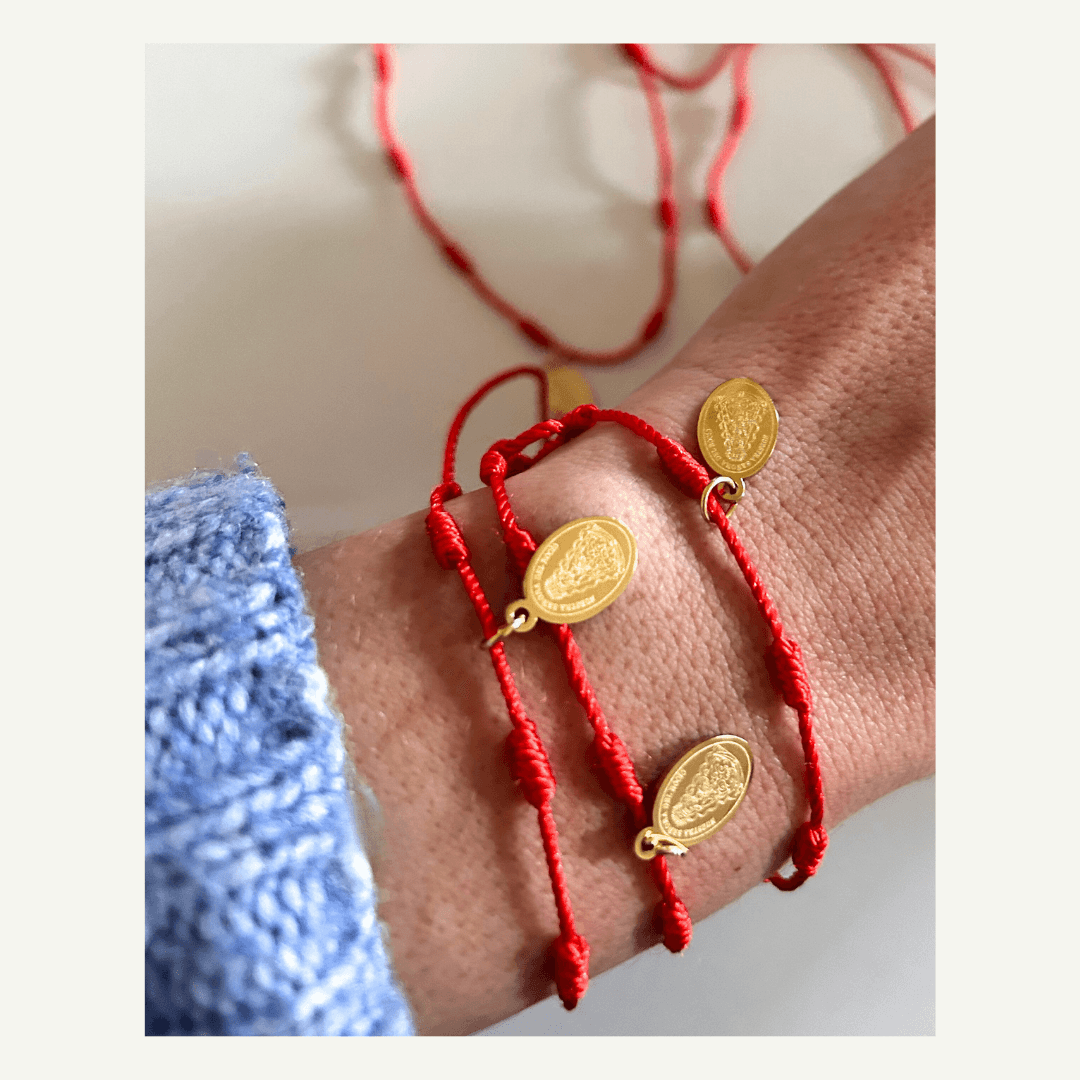 PULSERA 7 NUDOS VIRGEN DEL ROCIO - Madan desing