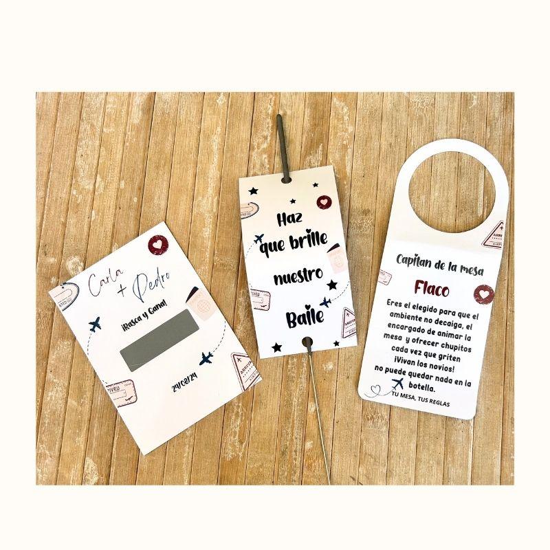 PACK Rascas Capitán mesa y Porta bengalas - Madan desing