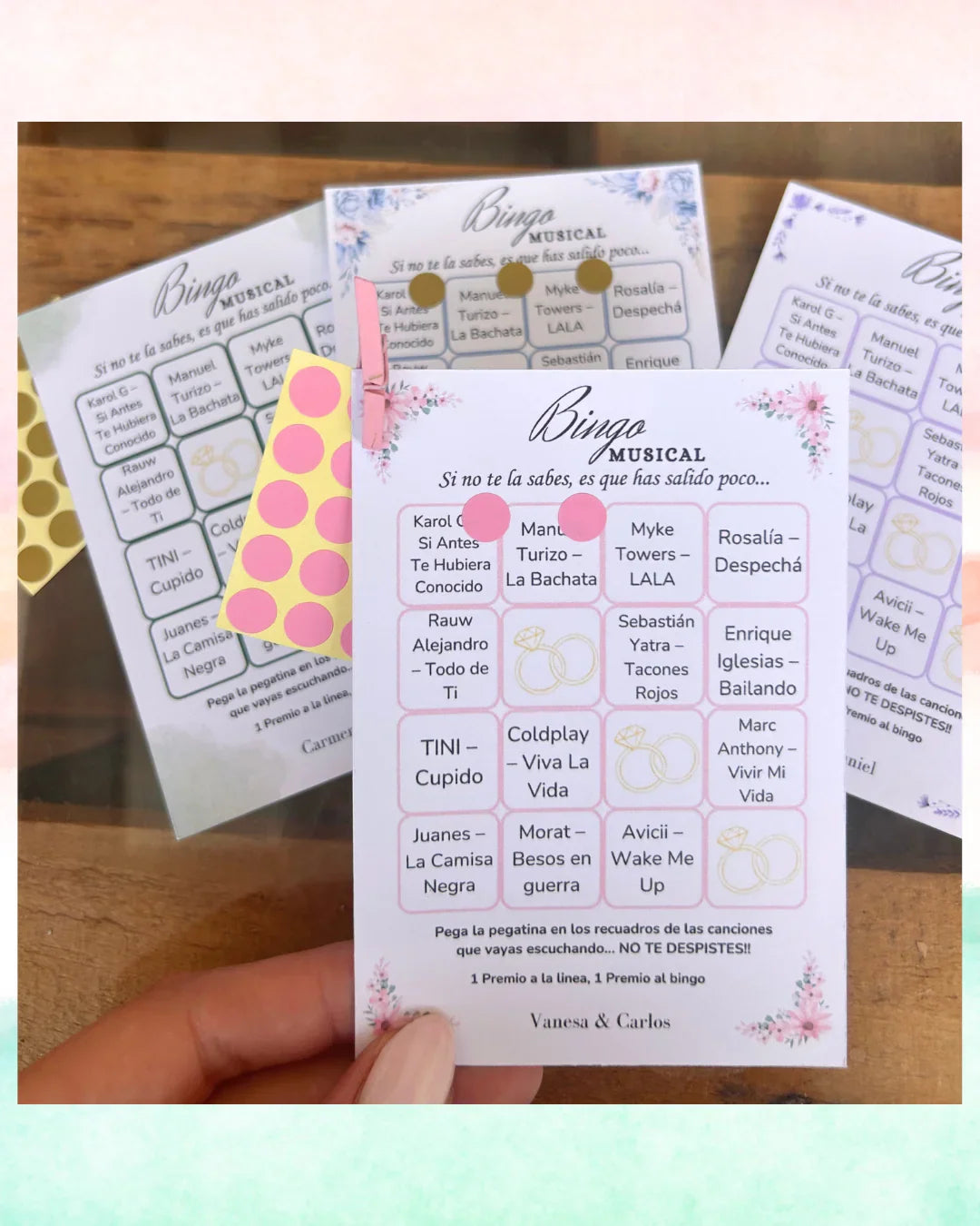 BINGO MUSICAL boda