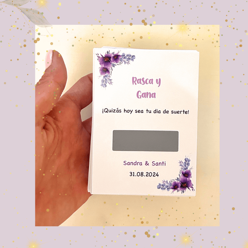 RASCA Y GANA BODA - Madan desing