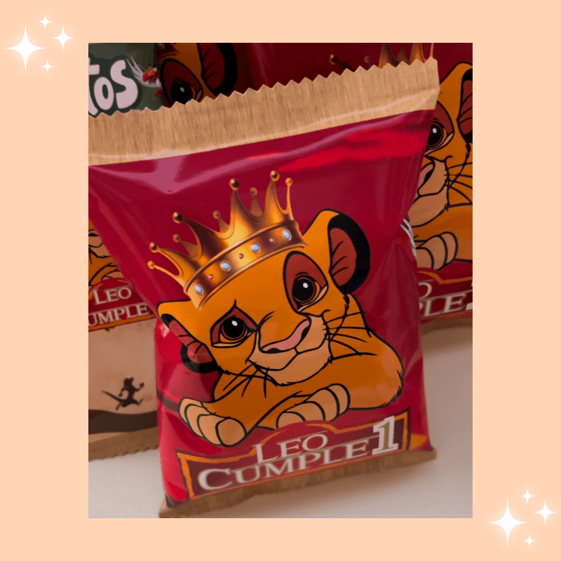 CHIP BAG PERSONALIZADA simba - Madan desing