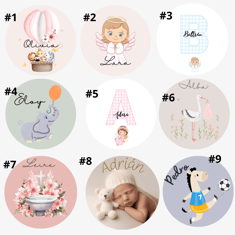 ESPEJO BAUTIZO pack10 - Madan desing