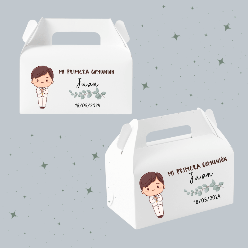 CAJA LONCHERA COMUNIÓN pack5 - Madan desing