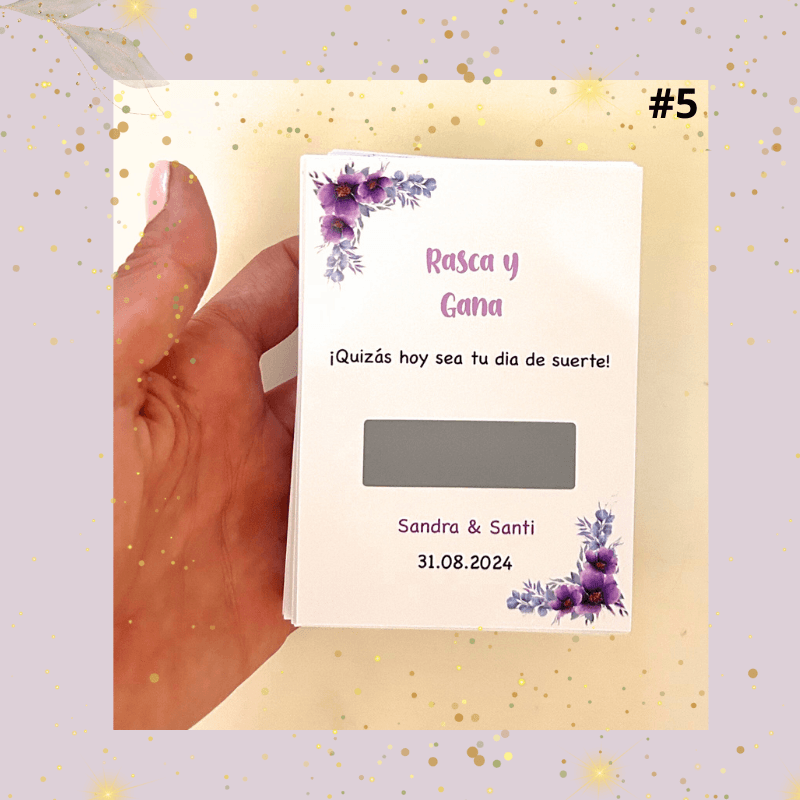 RASCA Y GANA BODA - Madan desing