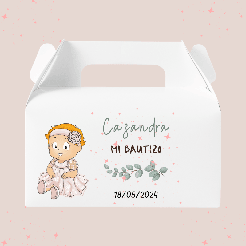 CAJA LONCHERA BAUTIZO pack5 - Madan desing