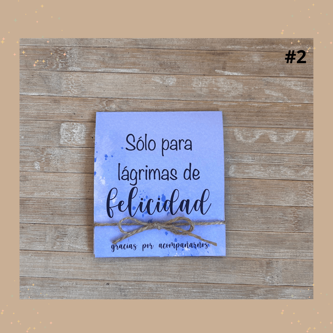 LÁGRIMAS DE FELICIDAD - Madan desing