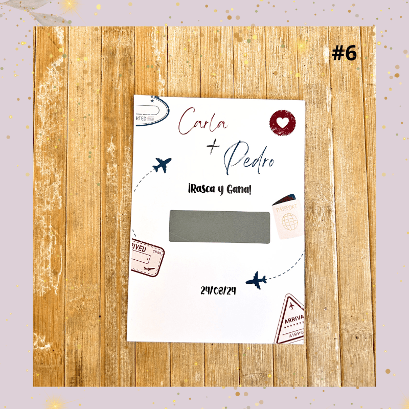 RASCA Y GANA BODA - Madan desing