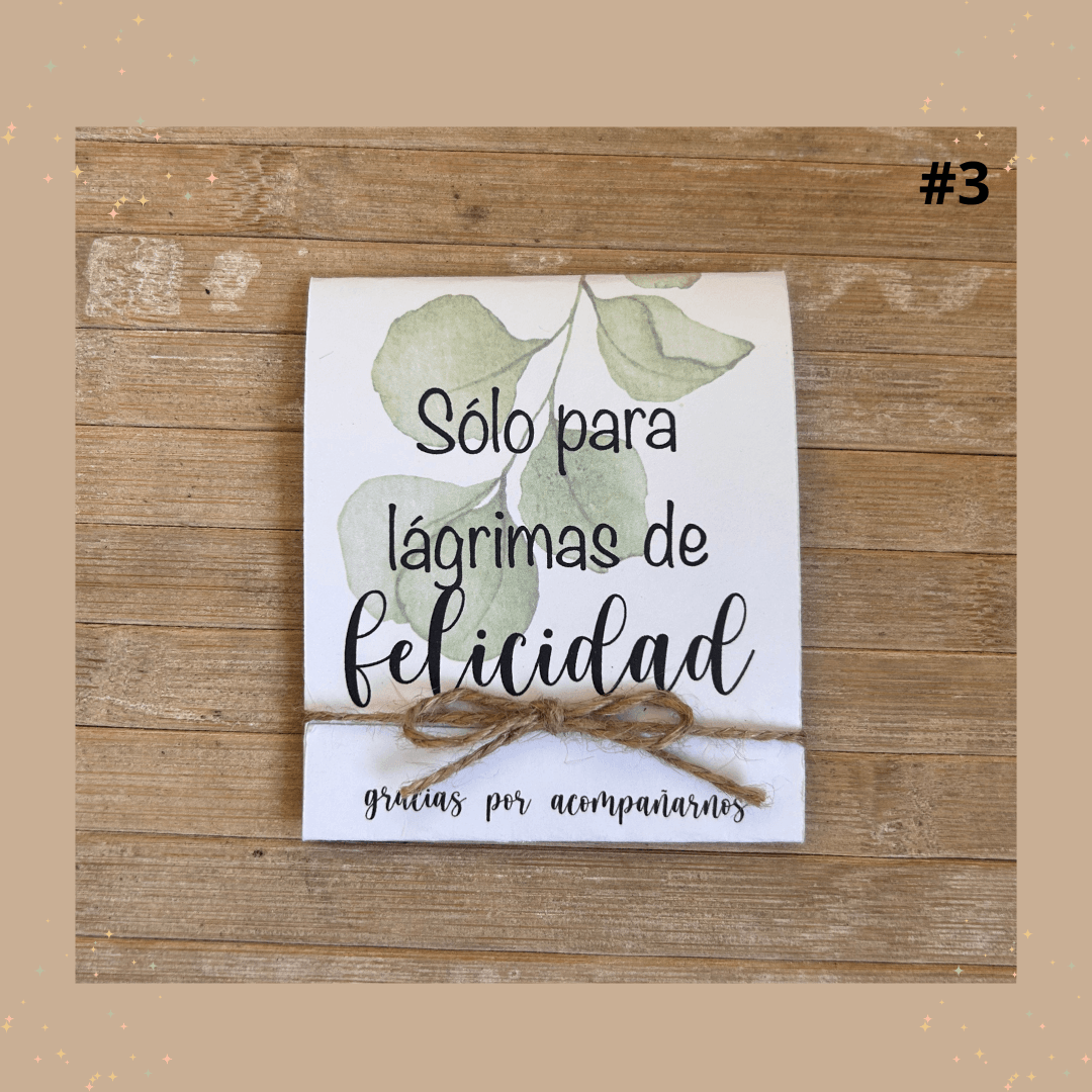 LÁGRIMAS DE FELICIDAD - Madan desing