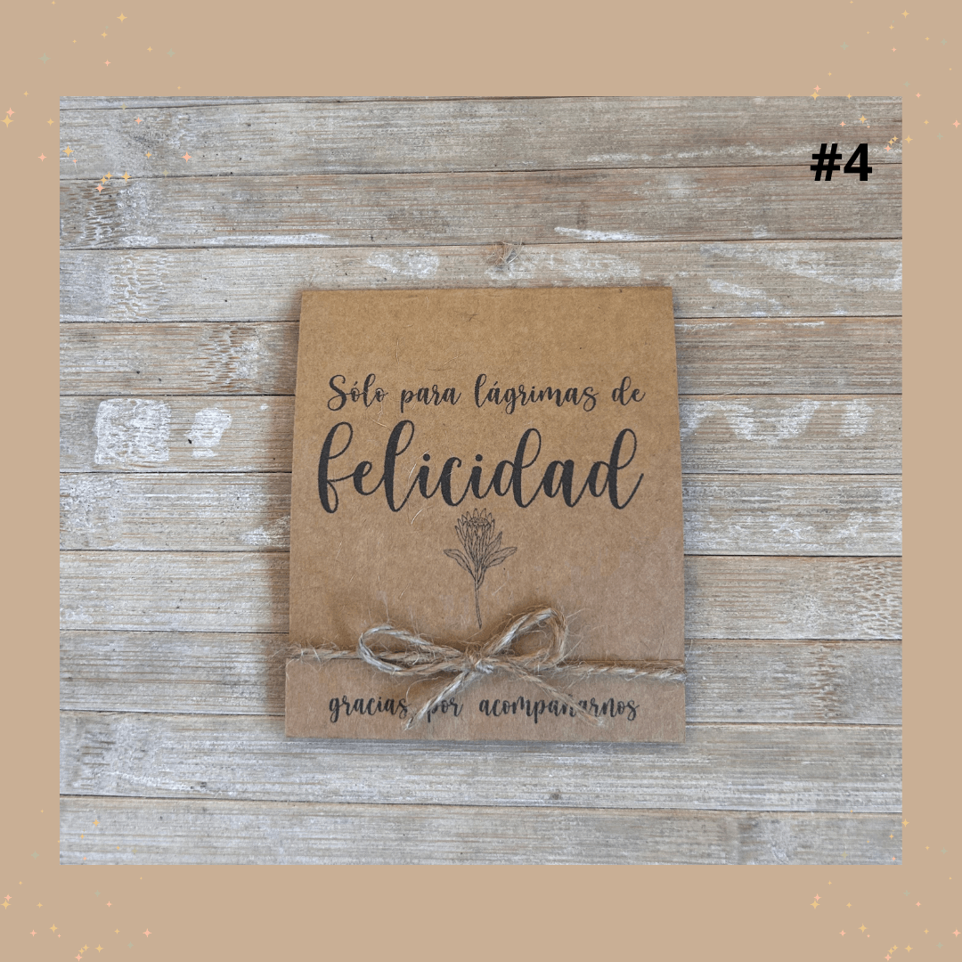 LÁGRIMAS DE FELICIDAD - Madan desing