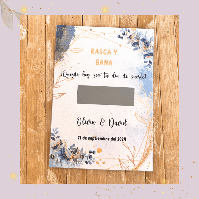 RASCA Y GANA BODA - Madan desing