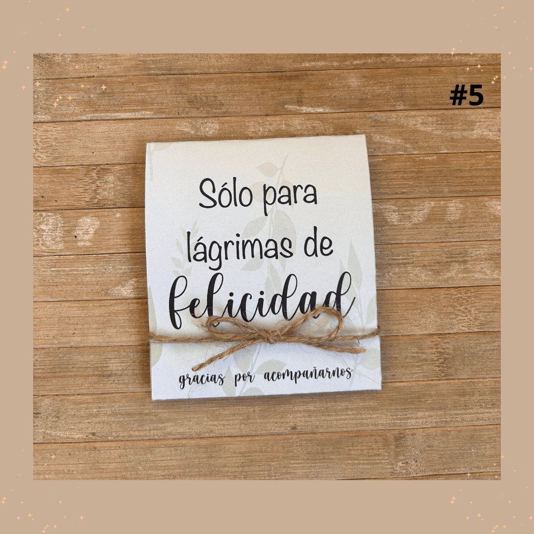 LÁGRIMAS DE FELICIDAD - Madan desing