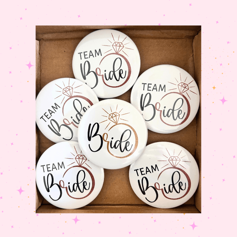 PACK CHAPAS TEAM BRIDE - Madan desing