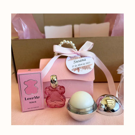 BOLSO Rosa perfume Loveme tous 4,5 más bálsamo