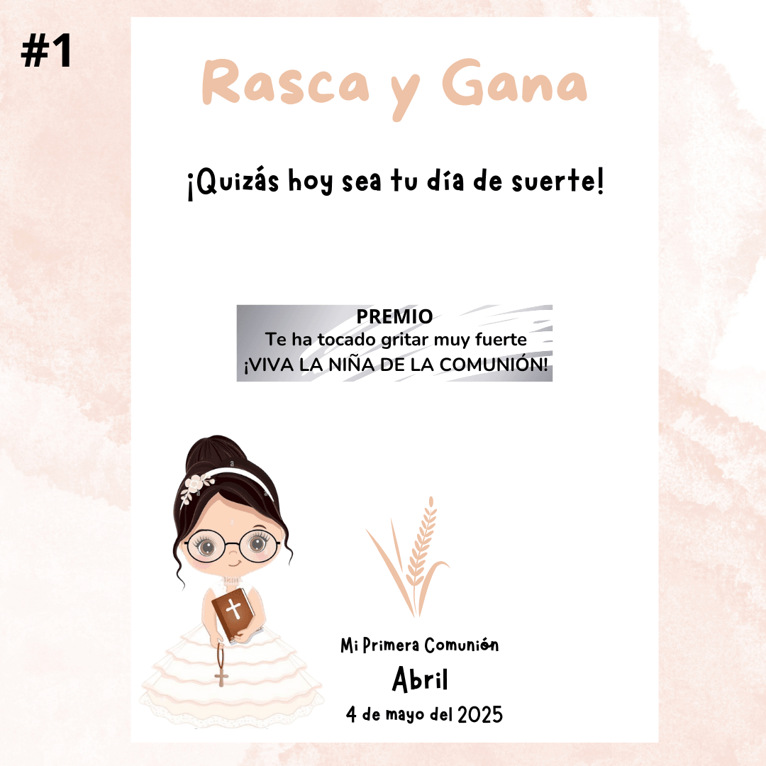 RASCA Y GANA COMUNIÓN