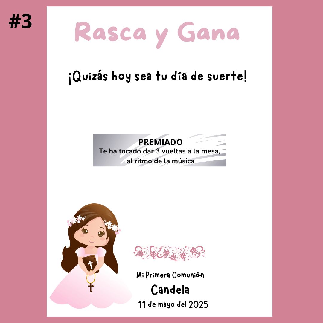 RASCA Y GANA COMUNIÓN